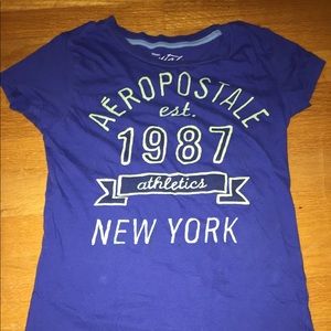 Aeropostale Blue Graphic Tee